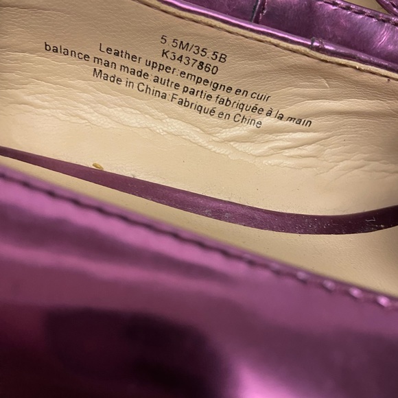 DKNY Metallic Pink Pointed Toe Loafers - Picture 6 of 8